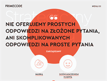 Tablet Screenshot of primecode.pl